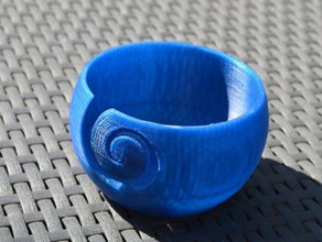 spiral yarn bowl tool holders boxes 3d print model - Mito3D