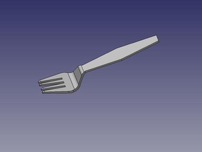 garfo a cozinha jantar 3d print model - Mito3D