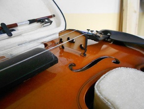 violin bridge music lasercut openscad 3d print model - Mito3D