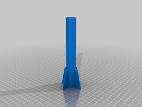 foguete modelo ab tamanho do motor engenharia 3d print model - Mito3D