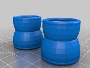 vacuum tube stackable parts 3d printing tests mount supportless tinkercad 3d print model - Mito3D