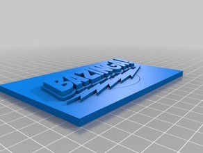 bazinga arte 3d print model - Mito3D