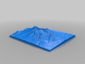 mount rinjani indonesia other volcano 3d print model - Mito3D
