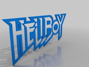 hellboy signos logotipos comics 3d print model - Mito3D