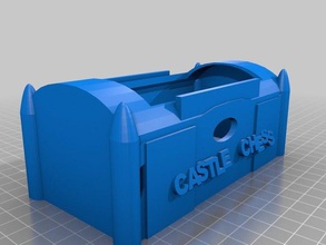 castle chess set container goodie bag reallyprints toys 3d print model - Mito3D