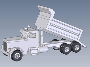 dump truck lit véhicules 3d print model - Mito3D