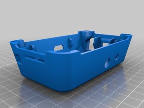 raspberry pi cubierta de la caja del modelo diseño una pieza complemento en los clips electrónica 3d print model - Mito3D