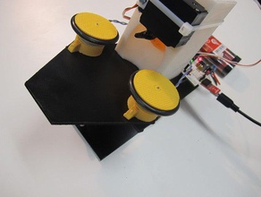 balles de ping-pong lanceur la robotique 123d arduino le canon cnc l'électronique moteur partie pla jouet 3d print model - Mito3D