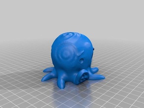 mignon aftershocktopus dit bonjour les créatures mocktopus le poulpe 3d print model - Mito3D