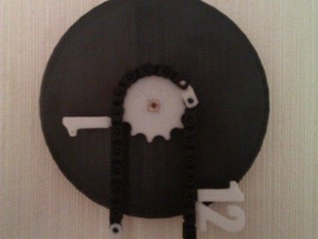 chain clock other art gear 3d print model - Mito3D