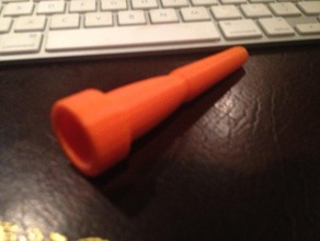 trumpet mouthpiece scaled up 1125 art 3d print model - Mito3D