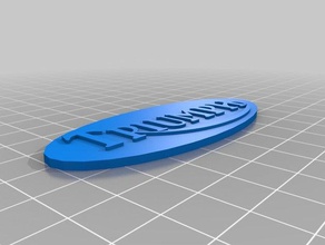 trionfo placca logo i segni loghi moto 3d print model - Mito3D