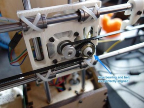 washer printrbot 300 mm axis extension axis-no sag 3d printer parts spacer upgrade 3d print model - Mito3D