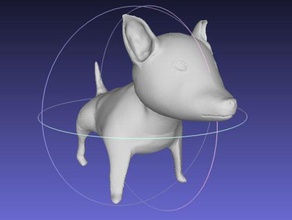 bull terrier sculture animali cani 3d print model - Mito3D