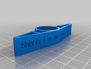my customized bookring shhh im reading other 3d print model - Mito3D