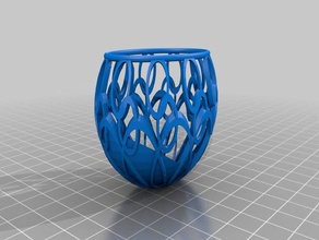 artistique vase panier de pâques interactifs personnalisé 3d print model - Mito3D