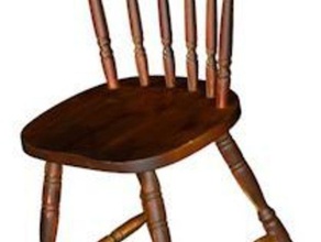 chaise en bois décor artec eva scan 3d print model - Mito3D