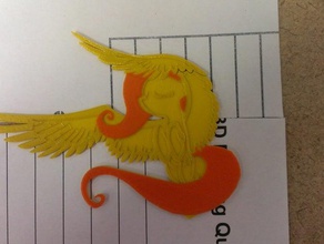 fluttershy Zeichen logos brony gold mlp mlpfim mlp-fim my little pony pony-Freundschaft ist Magie up1ter 3d print model - Mito3D