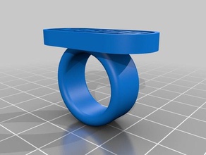 my customized text ring edison10 rings 3d print model - Mito3D