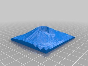 o monte st helens varreduras réplicas dem gis montanha terreno vulcão 3d print model - Mito3D