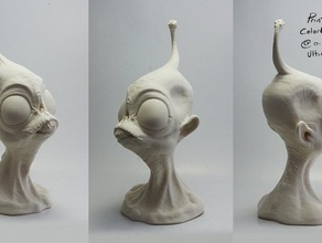 ieyo bust creatures alien braddock character cute 3d print model - Mito3D