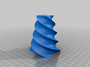 simple twisted vase 2 other 3d print model - Mito3D