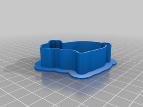 easter bunny cookie cutter 3d printing 3d print model - Mito3D