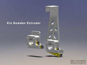kis bowden extrusor 3d de la impresora extrusoras delta colgando en el kossel claro mk7 mk8 openbeam empuje conector 3d print model - Mito3D