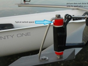 3mm 6mm oarlock spacers sport outdoors boat crew eights oarlocks oars racing riggers rowing shells vespoli 3d print model - Mito3D