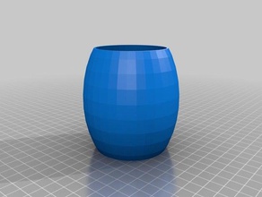 my customized parametric spheroid pot outdoor garden 3d print model - Mito3D