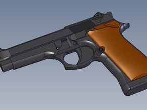 beretta prop de la pistola props 3d print model - Mito3D