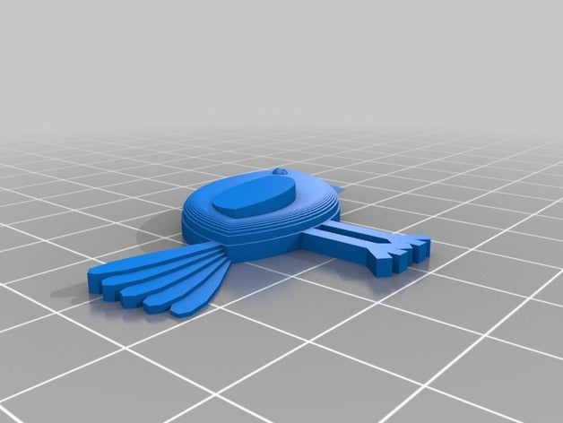 oiseau necklac accessoires personnalisé 3D print model - Mito3D
