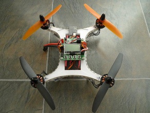 micro h-quadcopter 3mm delikler rc araç 3d helikopter radyo kontrolü 3d print model - Mito3D