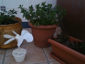 flor de la veleta al aire libre jardín 3d print model - Mito3D