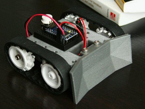 o sketchup mini robô de sumô robótica apress chassis minisumo prática impressoras 3d printbot 3d print model - Mito3D