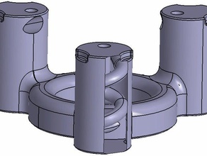rostock cyclone cooling ring 3d printing 3d print model - Mito3D