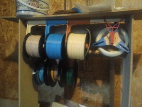 wider filament spool reel holder hanger 3d printer accessories 3d print model - Mito3D