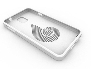 note 3 case jenandesign inc logo mark mobile phone 3d print model - Mito3D