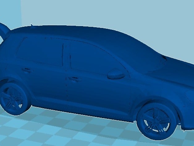 volkswagen golf mk6 Schlüsselanhänger Geschenk 6 vw 3D print model - Mito3D