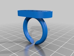 mon texte personnalisé anneau anneaux 3d print model - Mito3D