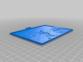 tio pai lithopane 2d a arte personalizado 3d print model - Mito3D