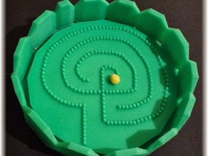 un labirintico gioco di palla interattiva arte 3d print model - Mito3D
