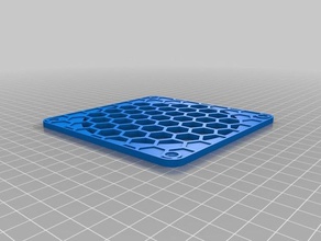 honeycomb 120mm fan grill Elektronik 3d print model - Mito3D