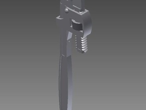 pumpenzange chave de tubos mão as ferramentas grossvater grovater neu novo werkzeug 3d print model - Mito3D