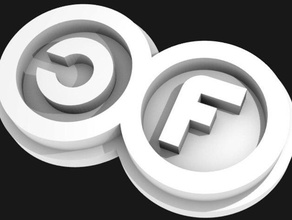 commonsfest logo 3d signs logos cf 3d print model - Mito3D
