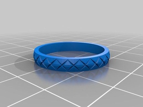 personalizzato fidget spinner anello - taglia 55 zigrinata fascia sottile anelli 3d print model - Mito3D