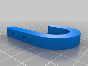 parametrized wall-hook organization household openscad wall hook 3d print model - Mito3D