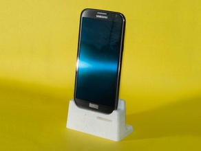 samsung galaxy note 2 stand mobile phone dock 3d print model - Mito3D