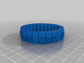 love you more than could know bracelets customized 3d print model - Mito3D