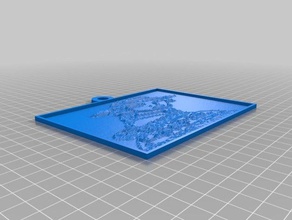 pollera 2d art personalizado 3d print model - Mito3D